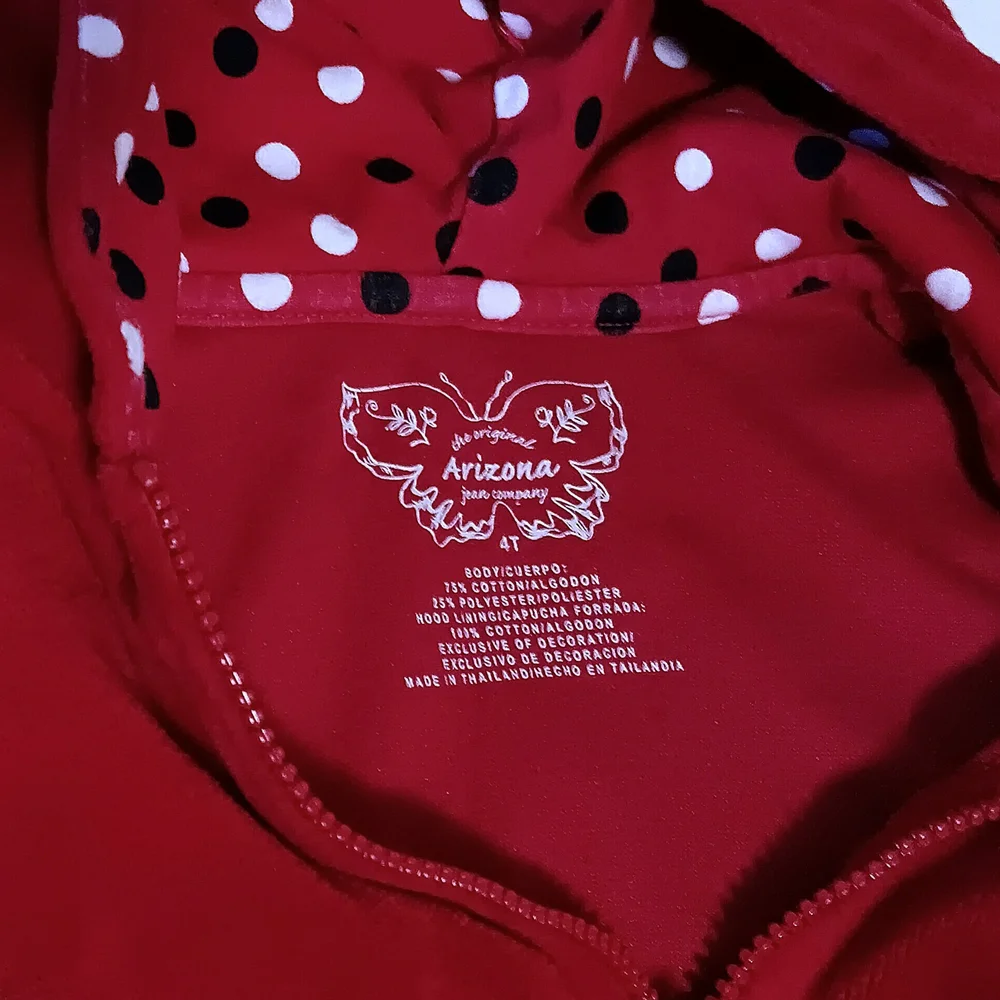 Vintage Girls' Red Velour Jacket and Pants Set Size 4T